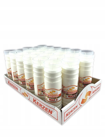 Parafínové vložky KERZEN WAX 4, balenie 30 ks, vypaľujú sa do konca